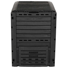 vidaXL Garden Composter Black 59.5 x 60 x 81.5 cm 280 L 100% PP 4