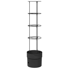 vidaXL Tomato Grower Black Ø 32 x 127 cm PP 2
