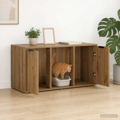 vidaXL Cat Crate Furniture Artisan Oak 100 x 49 x 45 cm 4