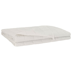 Weighted Blanket Fabric White 11 kg 155 cm 220 cm