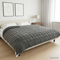 Weighted Blanket Fabric Anthracite 11 kg 220 cm 235 cm