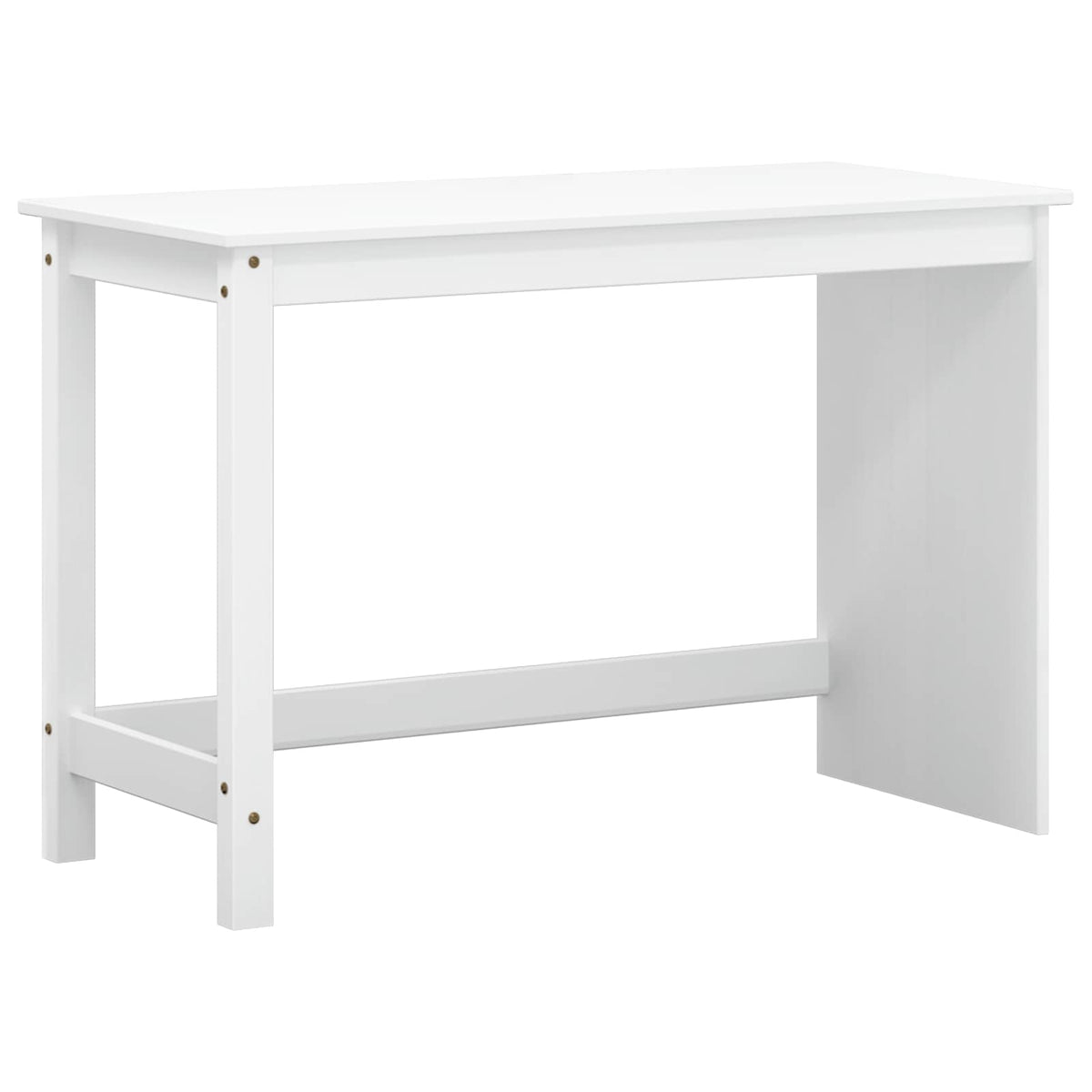 Desk and Rolling Cabinet Set MOSS 2 pcs White