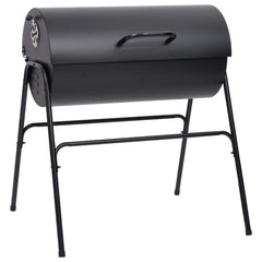 Barrel Grill with 2 Cooking Grids 3 pcs 80 x 73 x 90 cm Metal 3