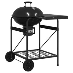 Charcoal Grill with Smoker Tubes 91 x 71 x 107 cm Steel Black 3