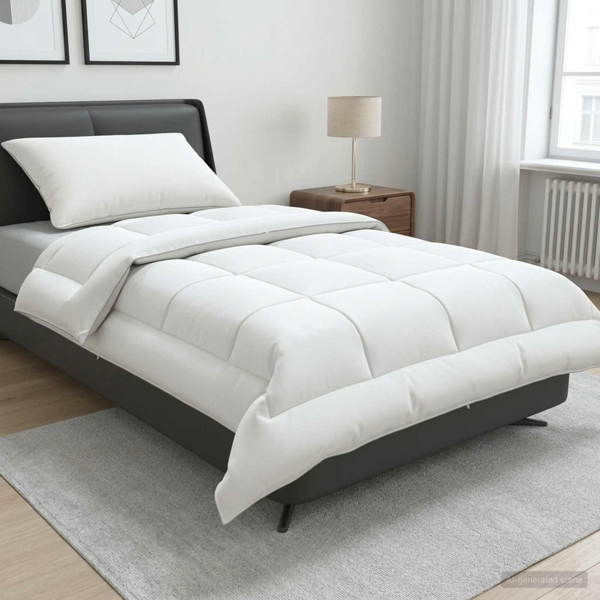 Duvet Pillow Summer Wool White Length