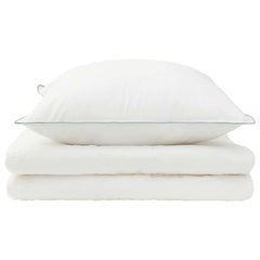 vidaXL Duvet and Pillow Set 2 pcs 152x203 cm Summer 200 GSM Wool White 6