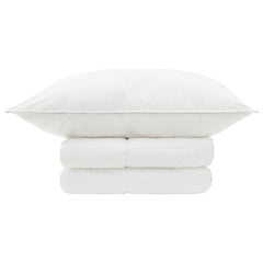 vidaXL Duvet and Pillow Set 2 pcs 155x200 cm Summer 200 GSM Wool White 6