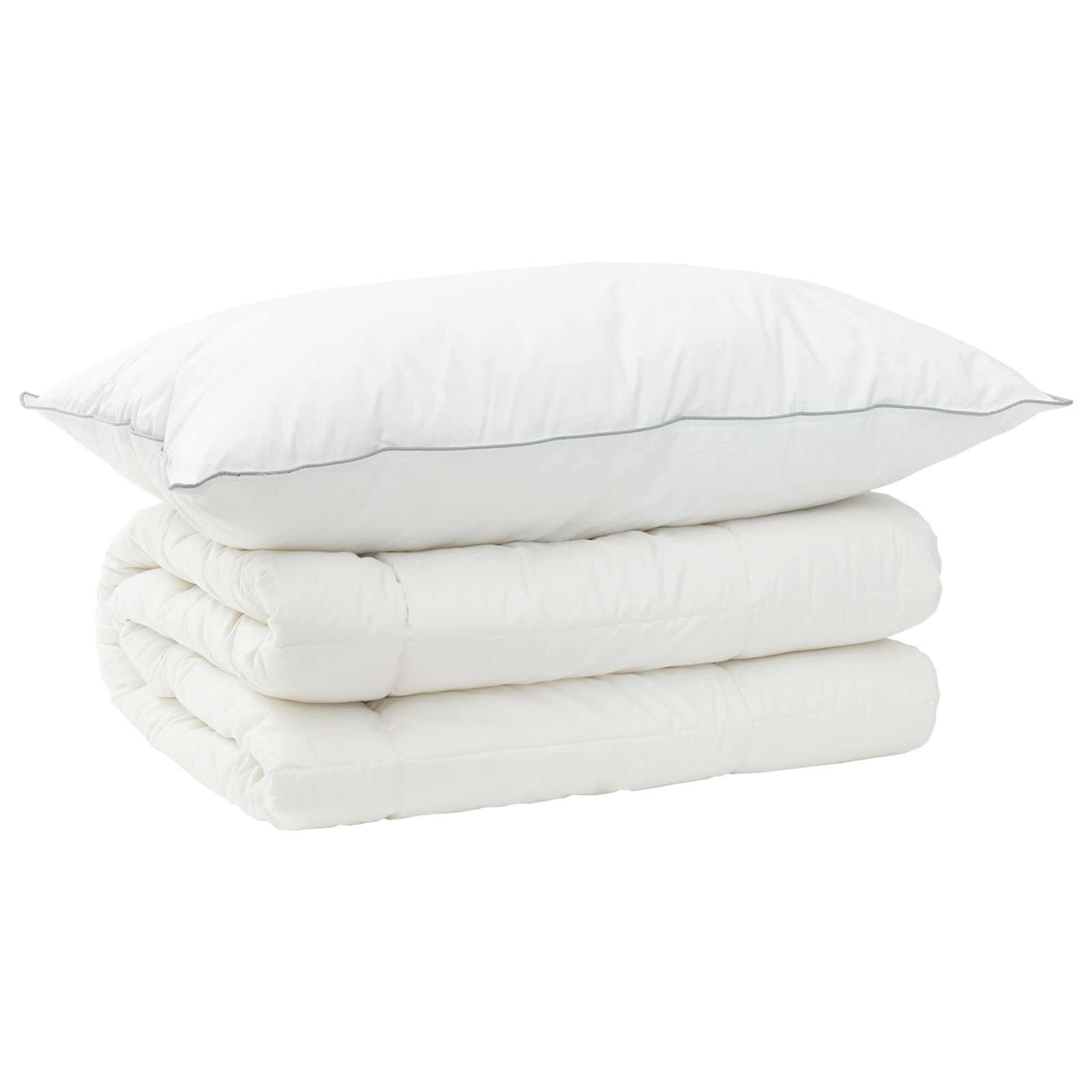 vidaXL Duvet and Pillow Set 2 pcs 152x203 cm 4 Seasons 300 GSM Wool 2