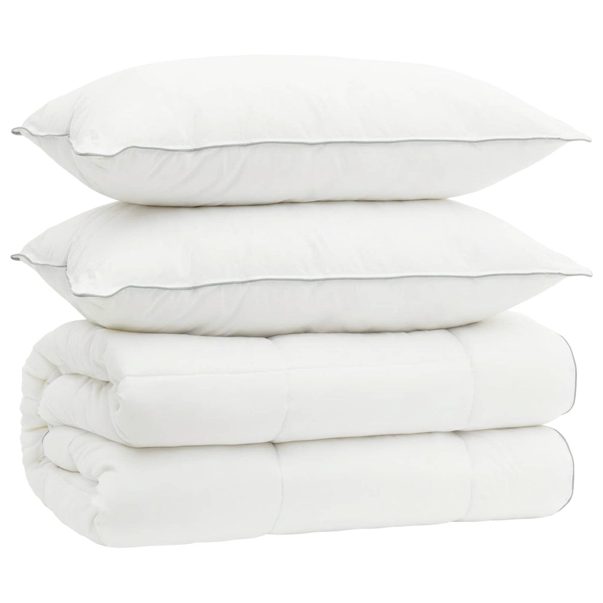 Duvet and Pillow Set 3 pcs 220x240 cm 4 Seasons 140+220 GSM 40 x 80 cm