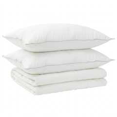 vidaXL Duvet and Pillow Set 3 pcs 155x220 cm Summer 200 GSM Wool White 2