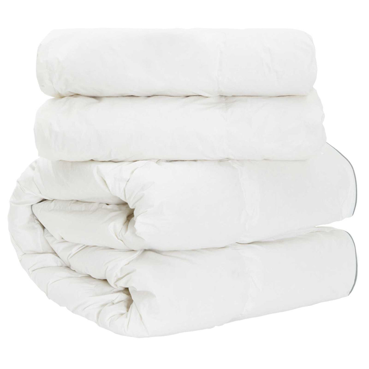 Duvet FULDA 4 Seasons 310 GSM 90% Goose Down White 137 cm 200 cm