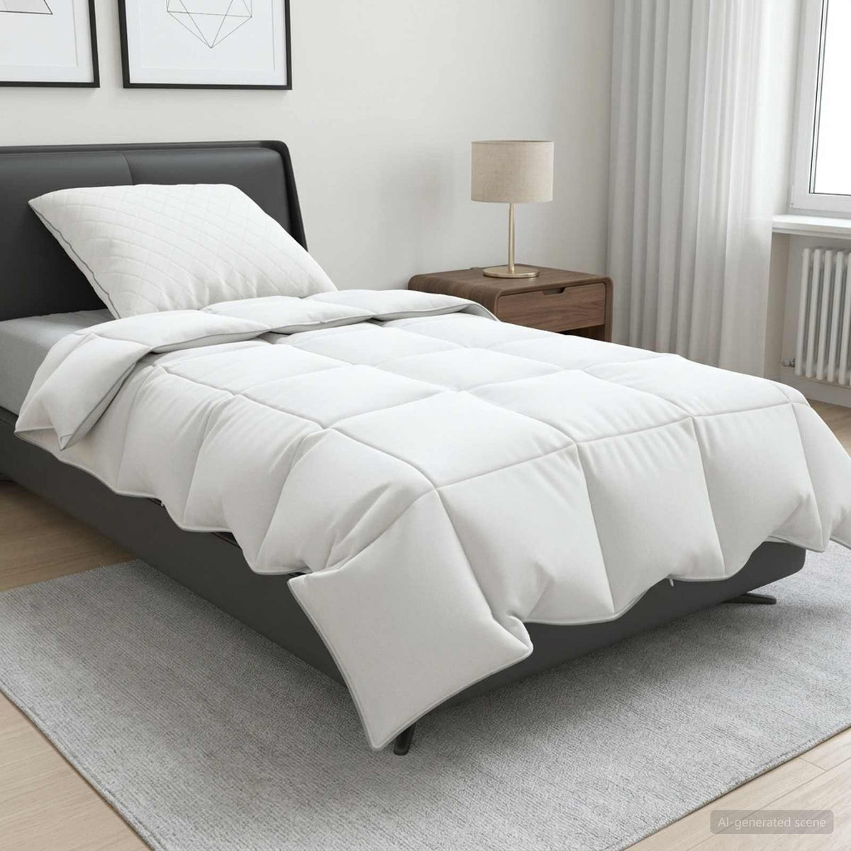 Goose Down Duvet FULDA Summer White