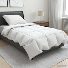 90% Goose Down Duvet Set FULDA 2 pcs 137 x 200 cm Summer White 50 x 50 cm