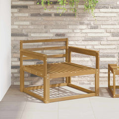 Outdoor Middle Sofa Solid Acacia Wood White Open frame