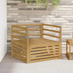 Outdoor Sofa Solid Acacia Wood White Horizontal slats