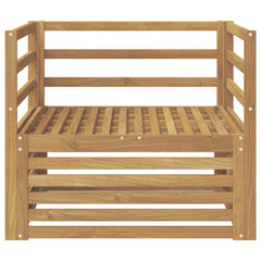 Outdoor Sofa Solid Acacia Wood White Horizontal slats