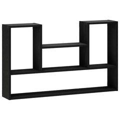 vidaXL Wall Shelf Black 100 x 17 x 60 cm Engineered Wood 2