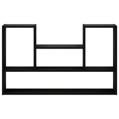 vidaXL Wall Shelf Black 100 x 17 x 60 cm Engineered Wood 3
