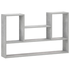 vidaXL Wall Shelf Concrete Grey 100 x 17 x 60 cm Engineered Wood 2