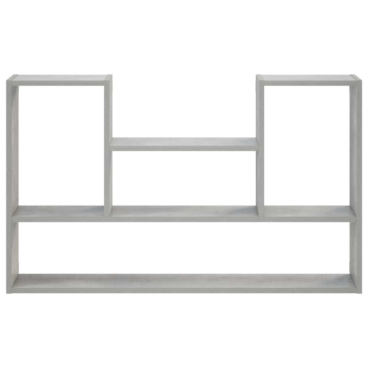 vidaXL Wall Shelf Concrete Grey 100 x 17 x 60 cm Engineered Wood 3