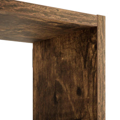 vidaXL Wall Shelf Smoked Oak 100 x 17 x 60 cm Engineered Wood 5