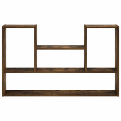 vidaXL Wall Shelf Smoked Oak 100 x 17 x 60 cm Engineered Wood 3