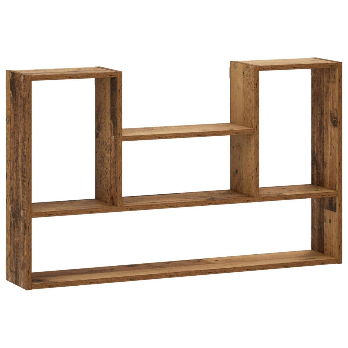 vidaXL Wall Shelf Old Wood 100 x 17 x 60 cm Engineered Wood 2