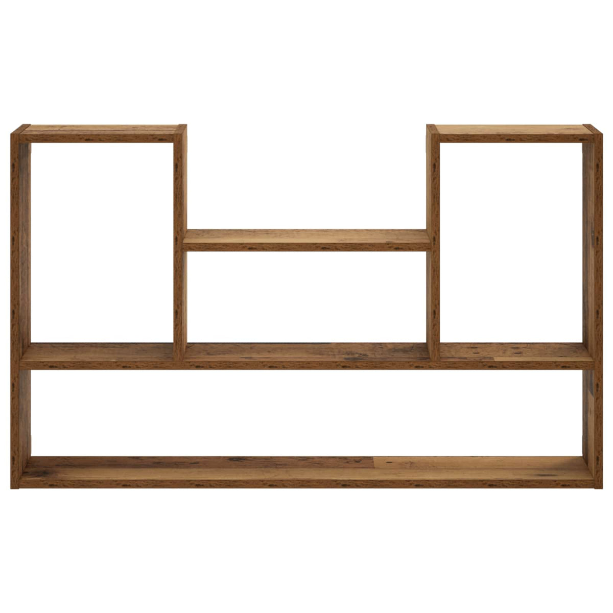 vidaXL Wall Shelf Old Wood 100 x 17 x 60 cm Engineered Wood 3