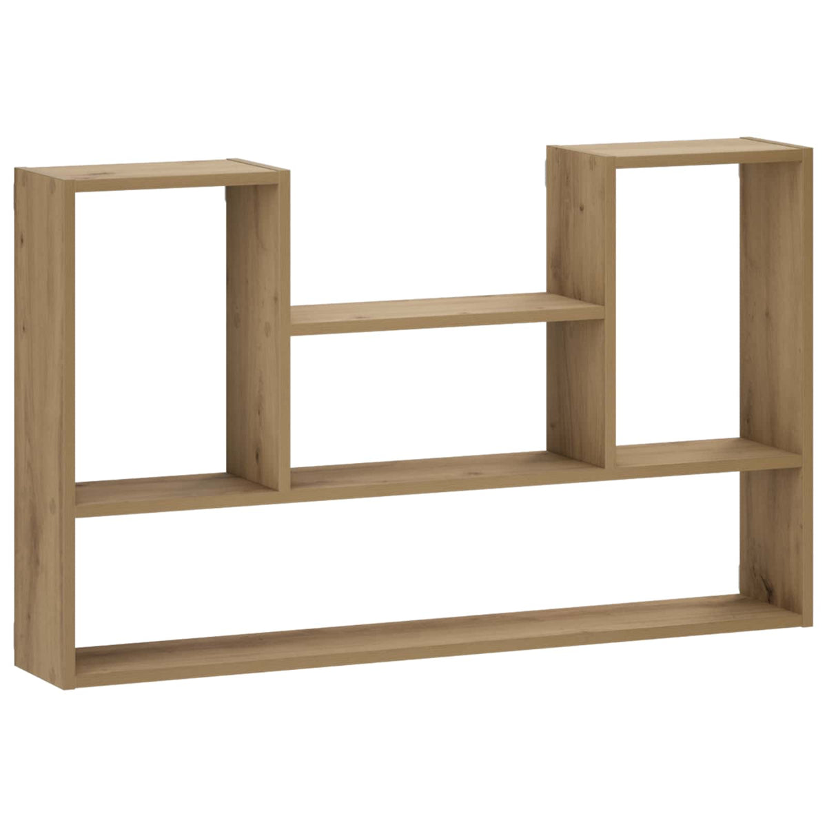 vidaXL Wall Shelf Artisan Oak 100 x 17 x 60 cm Engineered Wood 2