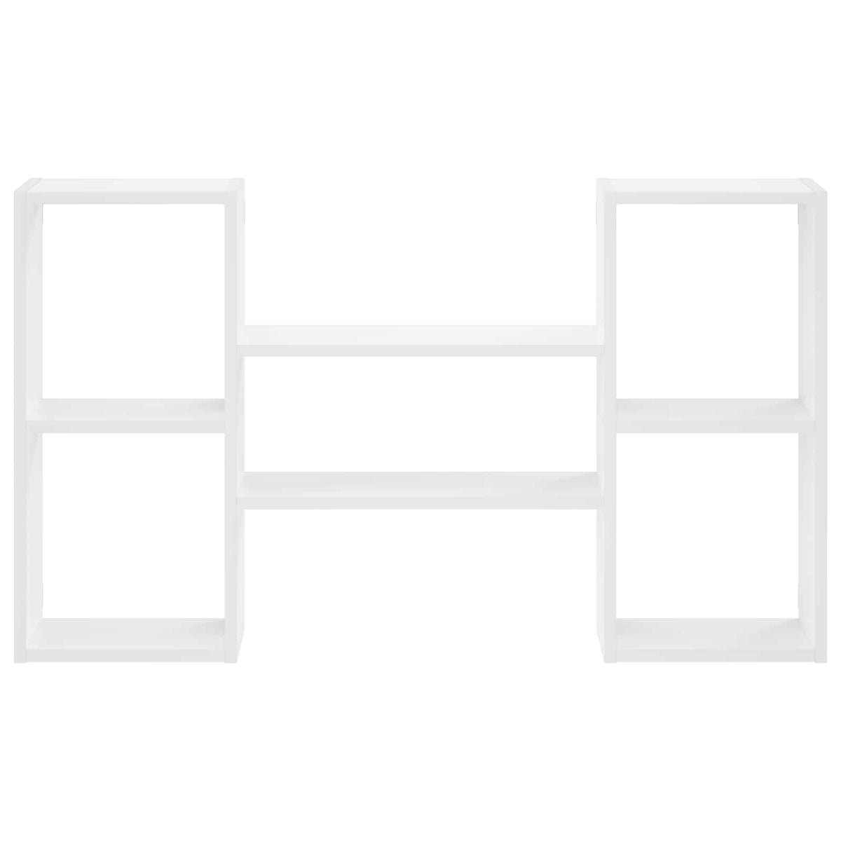 vidaXL Wall Shelf White 102 x 17 x 59 cm Engineered Wood 3