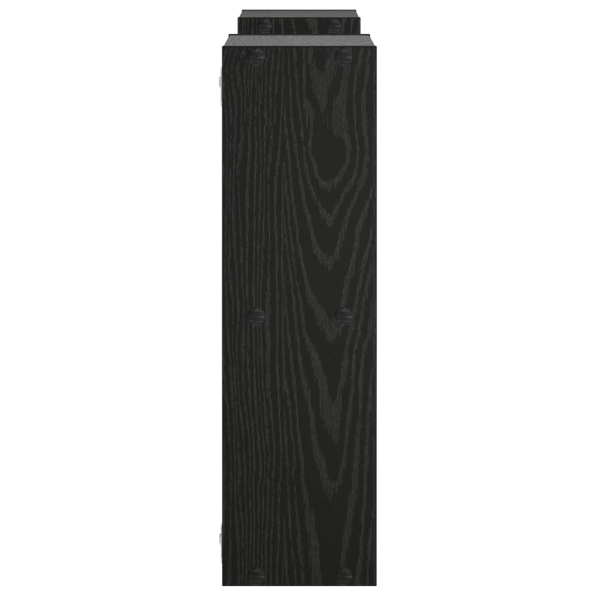 vidaXL Wall Shelf Black Oak 102 x 17 x 59 cm Engineered Wood 4