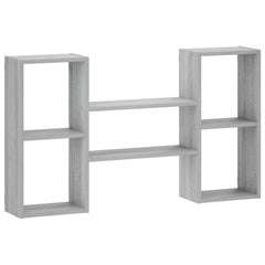 vidaXL Wall Shelf Grey Sonoma 102 x 17 x 59 cm Engineered Wood 2