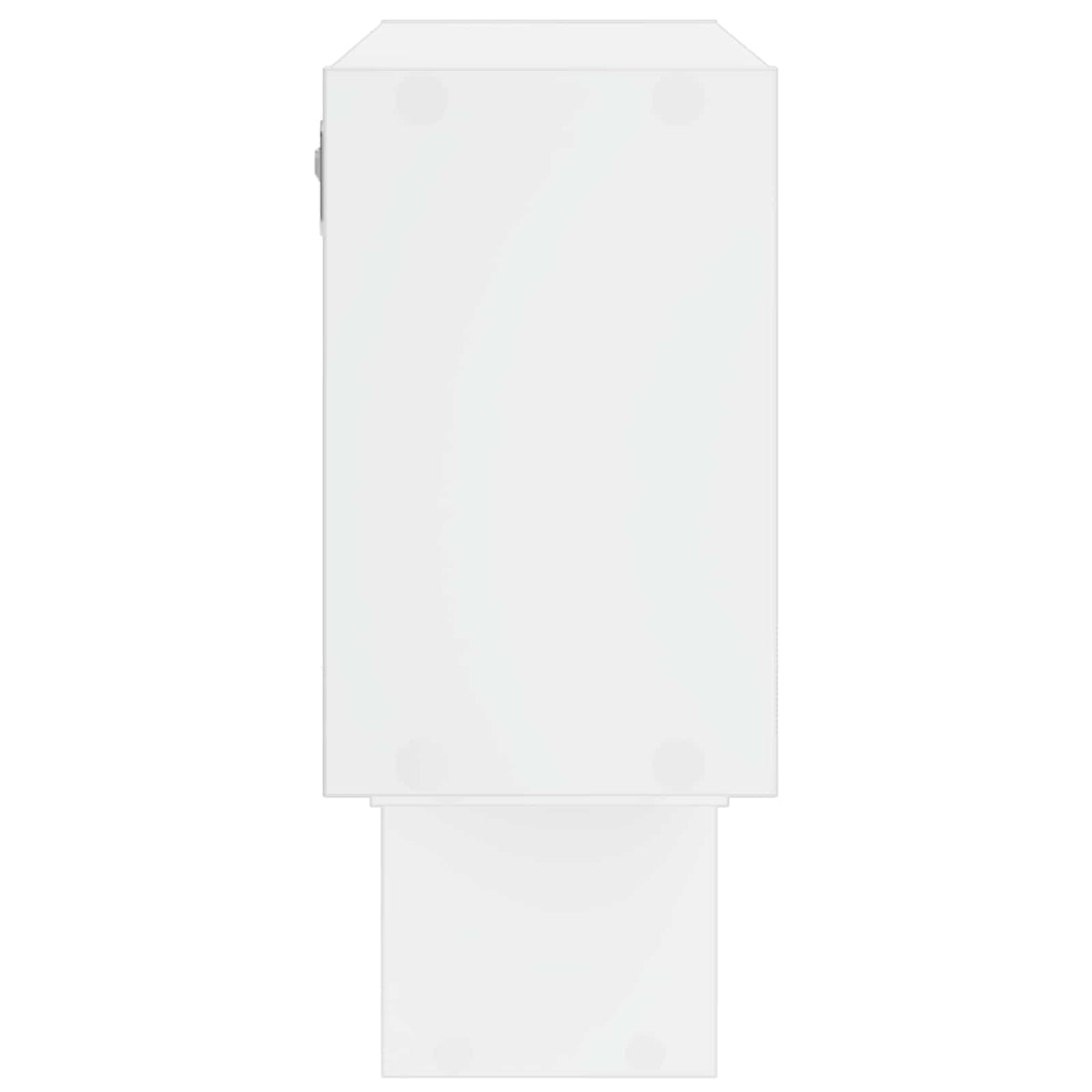 vidaXL Wall Shelf White 158 x 17 x 53 cm Engineered Wood 4