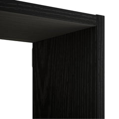 vidaXL Wall Shelf Black Oak 158 x 17 x 53 cm Engineered Wood 5