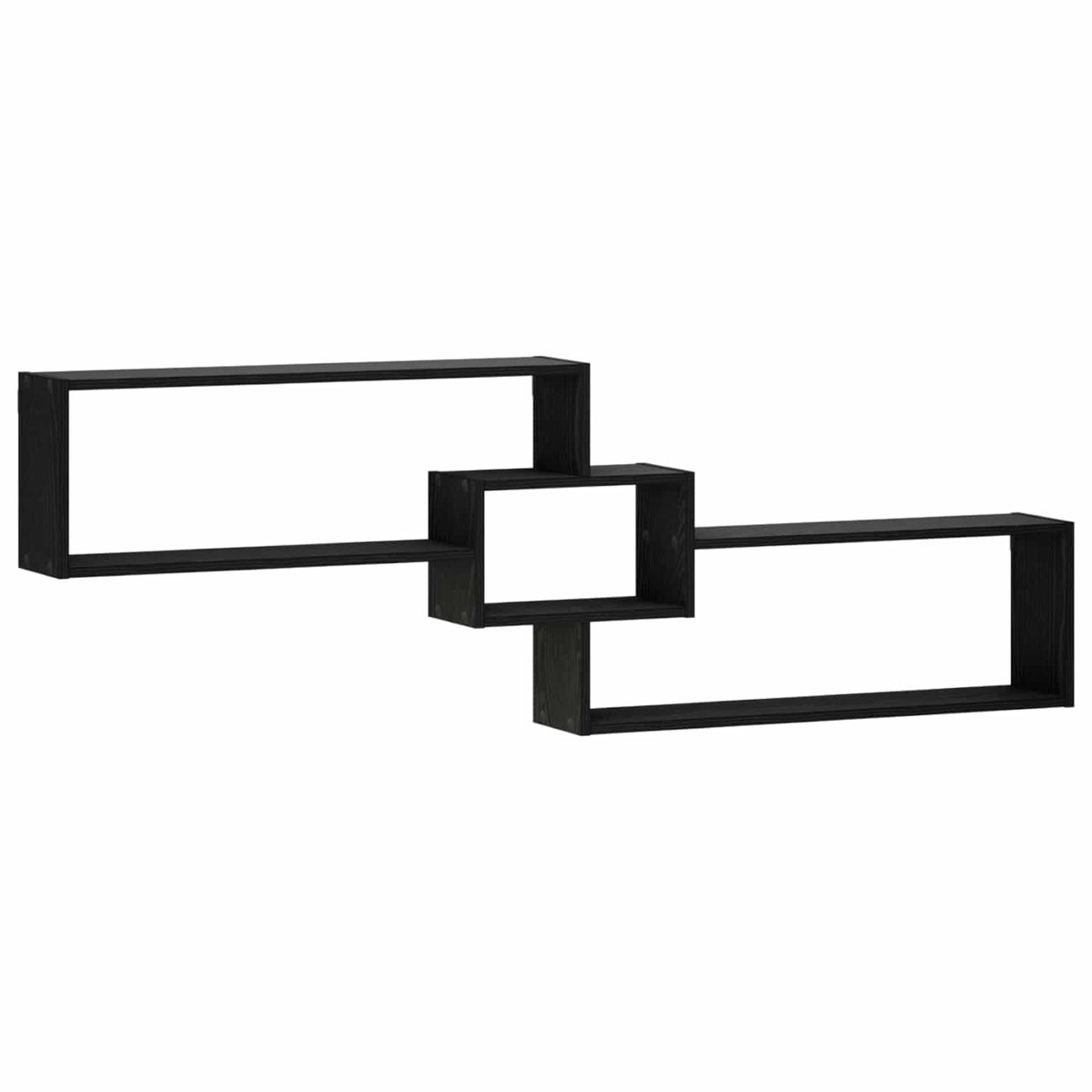 Wall Shelf 158 x 17 x 53 cm Engineered Wood Black oak