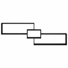 Wall Shelf 158 x 17 x 53 cm Engineered Wood Black oak