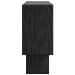 vidaXL Wall Shelf Black Oak 158 x 17 x 53 cm Engineered Wood 4