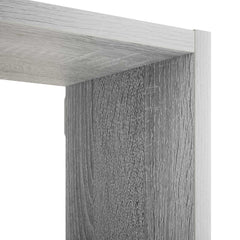 vidaXL Wall Shelf Grey Sonoma 158 x 17 x 53 cm Engineered Wood 5