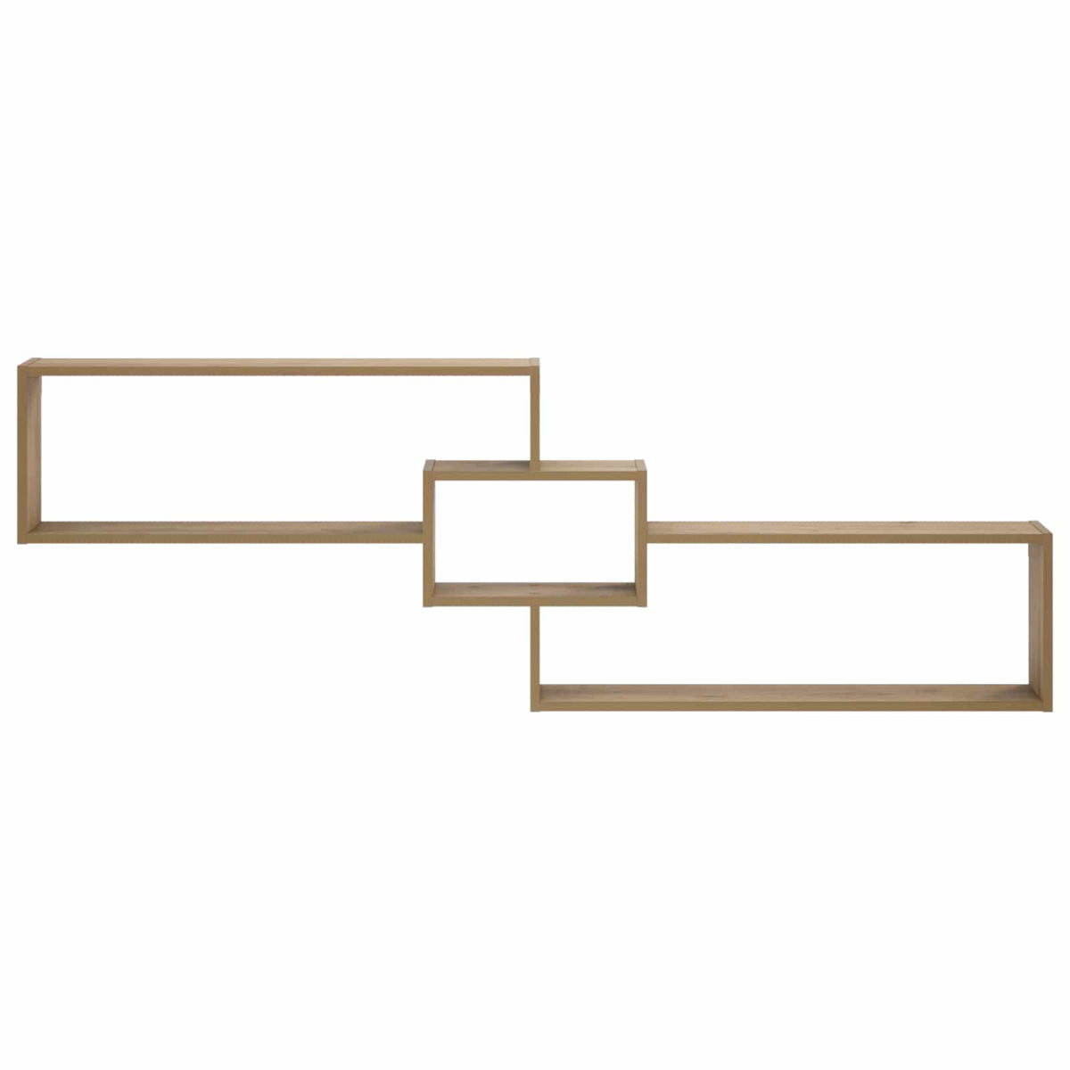 vidaXL Wall Shelf Artisan Oak 158 x 17 x 53 cm Engineered Wood 3