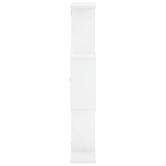 Wall Shelf White Engineered Wood, image 4