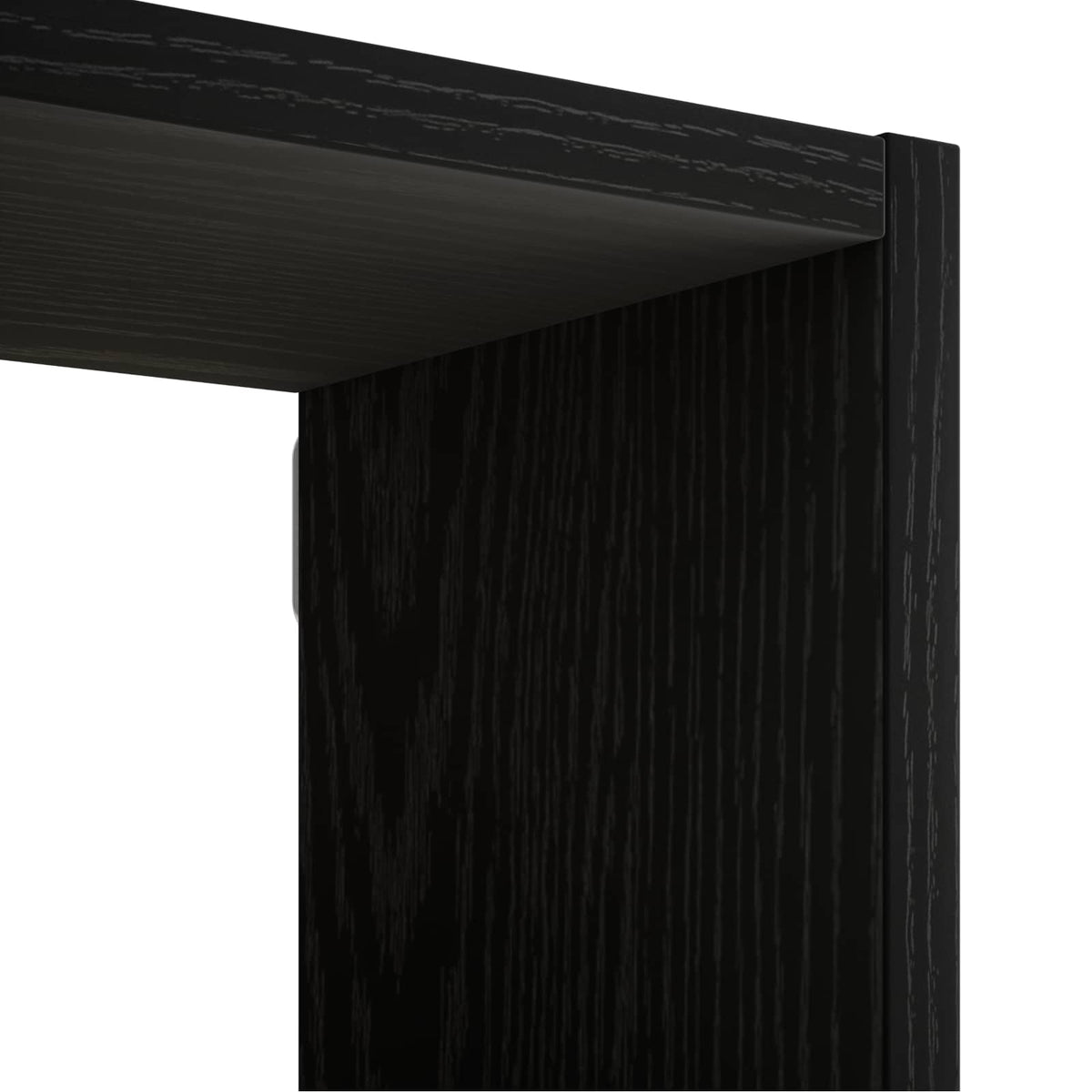 vidaXL Wall Shelf Black Oak 72 x 17 x 105 cm Engineered Wood 5