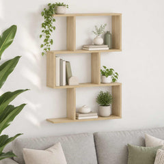 Wall Shelf 72 x 17 x 55.5 cm Engineered Wood Sonoma oak