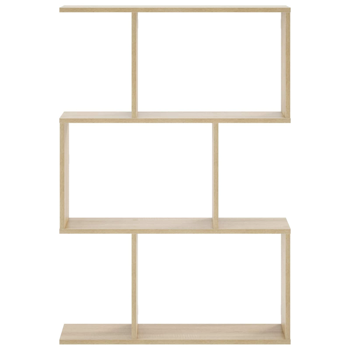 vidaXL Wall Shelf Sonoma Oak 72 x 17 x 105 cm Engineered Wood 3
