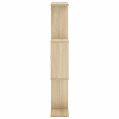 vidaXL Wall Shelf Sonoma Oak 72 x 17 x 105 cm Engineered Wood 4