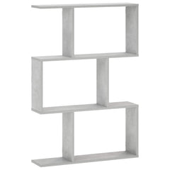 Wall Shelf Concrete Grey Engineered Wood, image 2