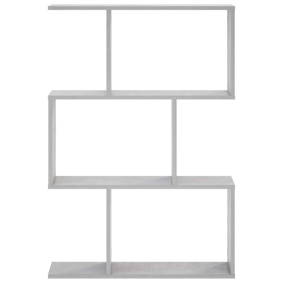 Wall Shelf Concrete Grey Engineered Wood, image 3