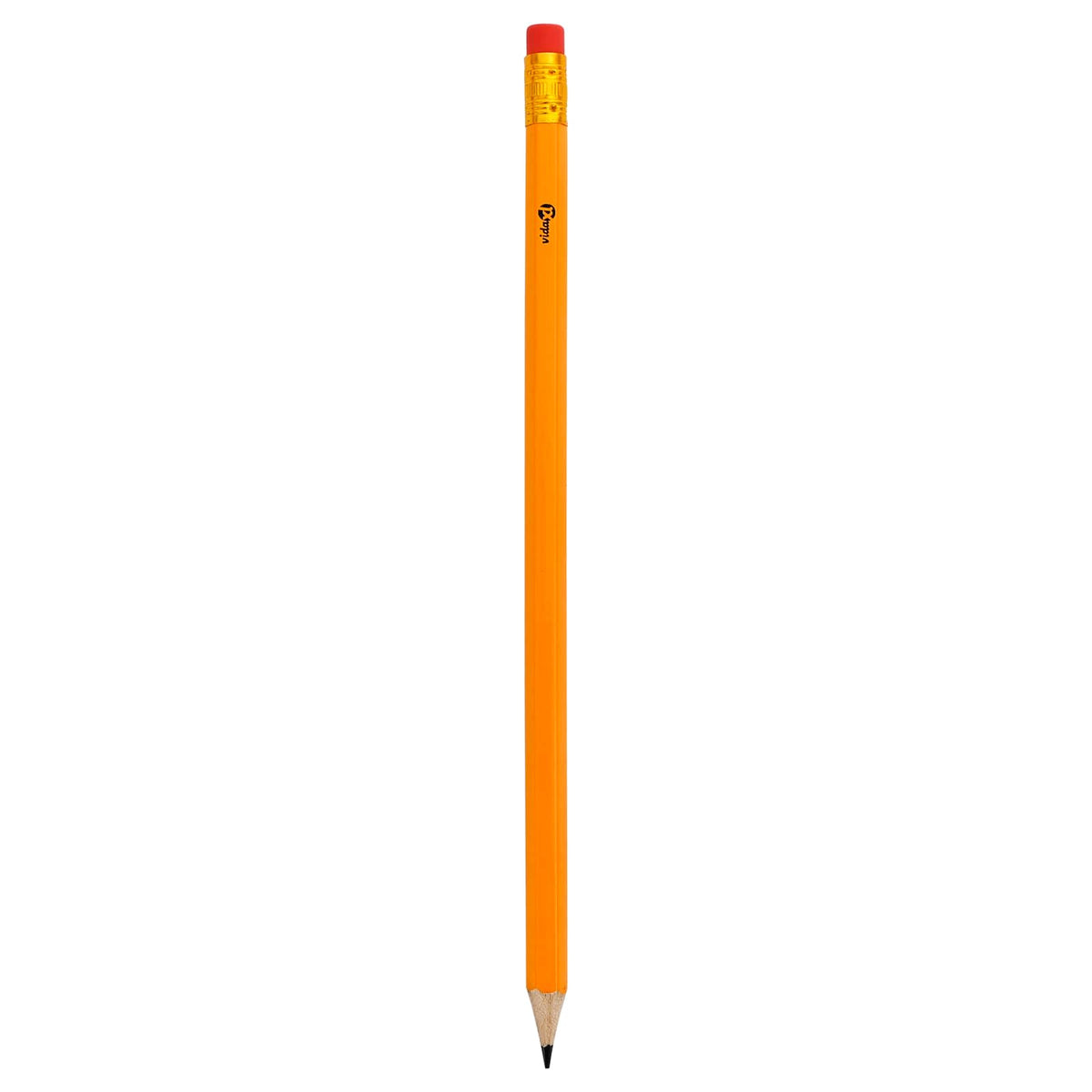 vidaXL HB Pencils 1000 pcs Ø 0.7 x 18.5 cm Yellow Solid Poplar Wood 4