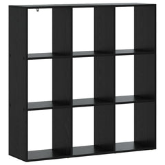 vidaXL Book Cabinet 102 x 29 x 103.5 cm Engineered Wood Black Oak 2
