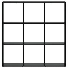 vidaXL Book Cabinet 102 x 29 x 103.5 cm Engineered Wood Black Oak 5