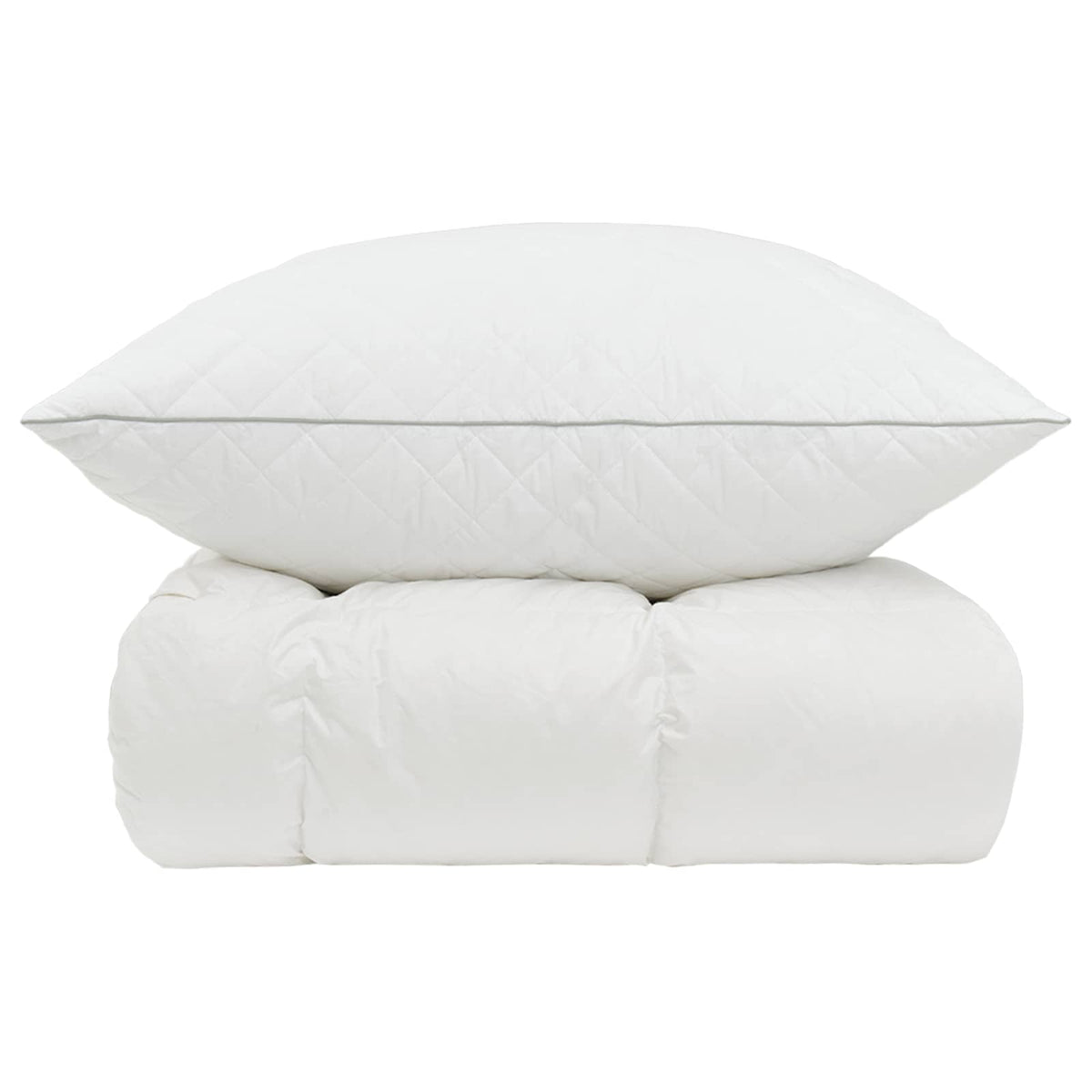 90% Goose Down Duvet Set FULDA 2 pcs 155 x 200 cm Winter White 80 x 80 cm